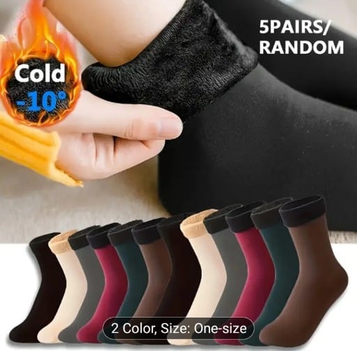 5 pairs random socks one size