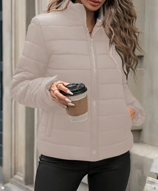 Elegant pinkish gray Ladies Jacket