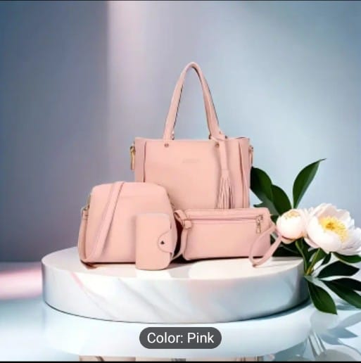 4pcs  Synthetic Leather Handbag set