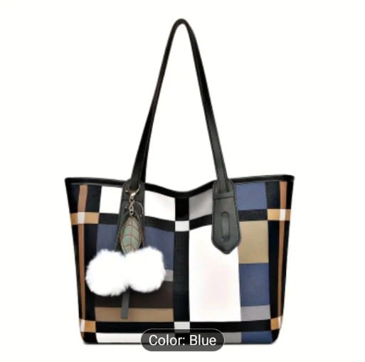 Beautiful Blue Tote Handbag